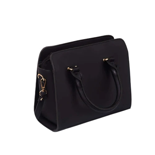 Velkado Urban Black Leather Tote Bag