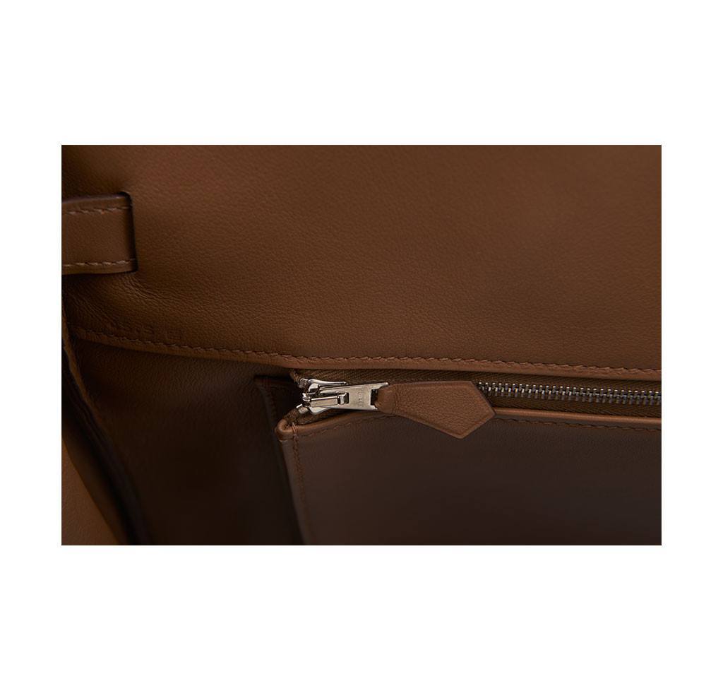 Hermes Shadow Birkin 35 Alezan Evercalf Leather