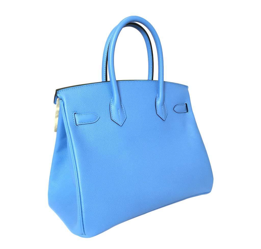 Hermès Birkin 30 Bag Blue Paradise PHW