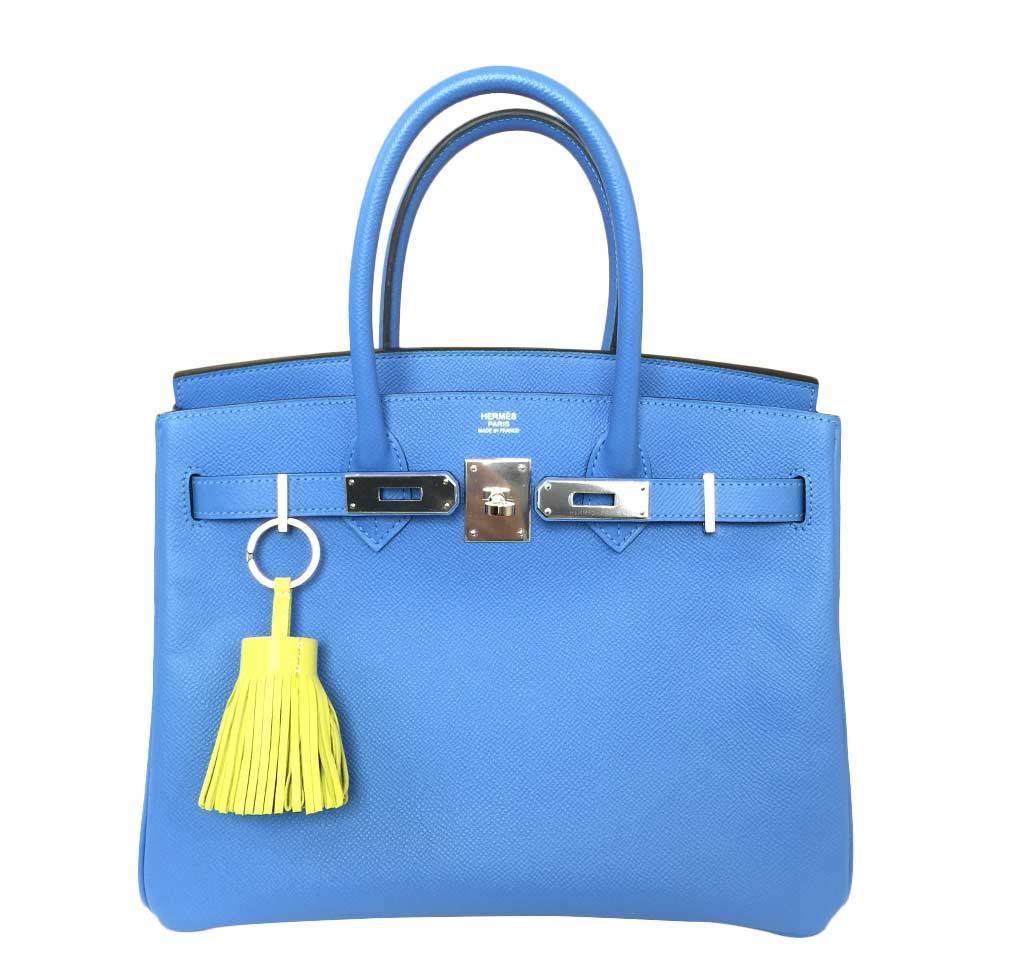 Hermès Birkin 30 Bag Blue Paradise PHW