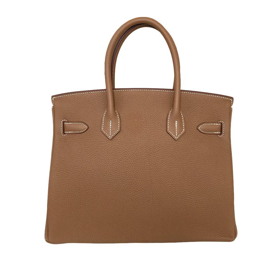 Hermes Birkin 30 Gold Togo Leather Gold Hardware