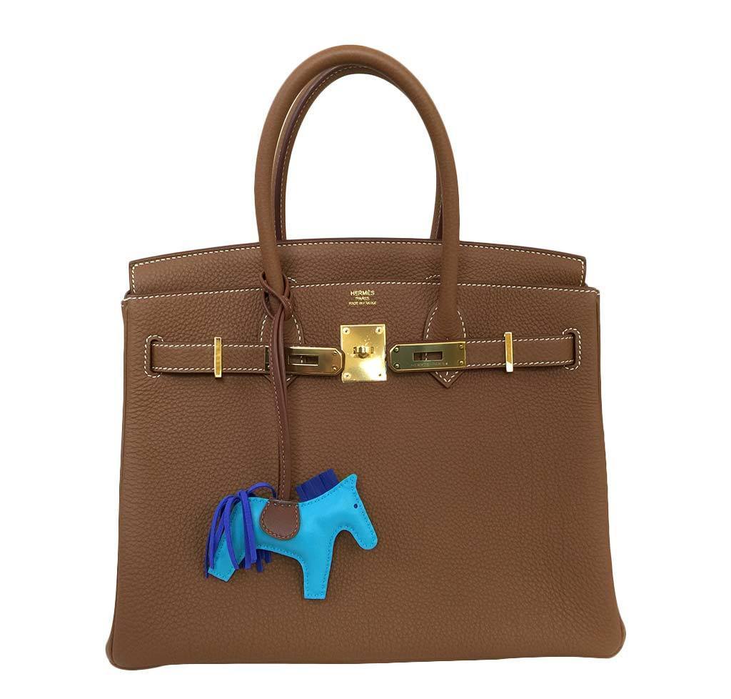Hermes Birkin 30 Gold Togo Leather Gold Hardware