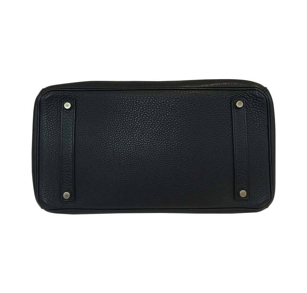 Hermes Birkin 35 Black Clemence Leather Gold Hardware