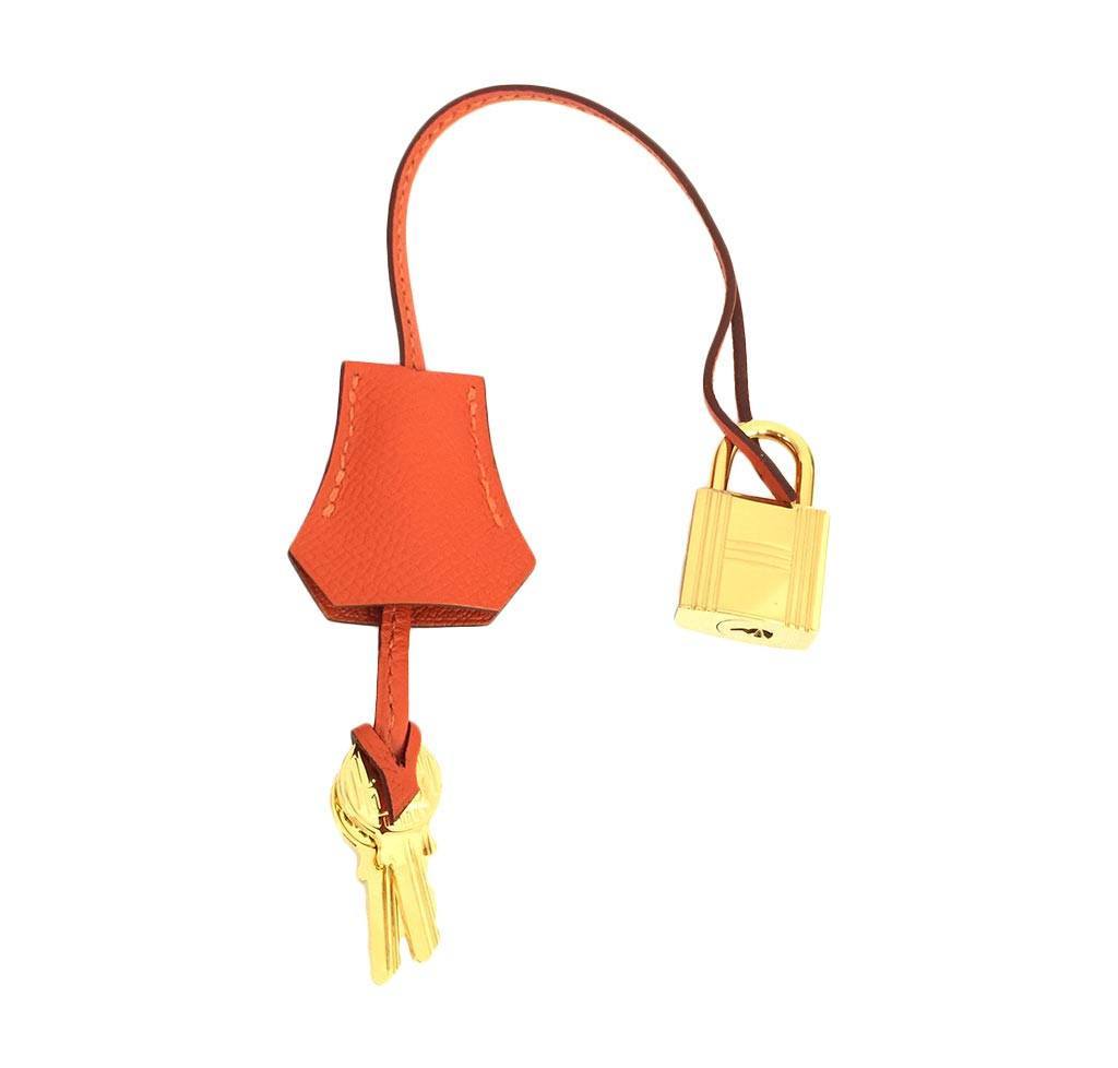 Hermes Kelly Sellier 35 Feu Epsom Leather Gold Hardware