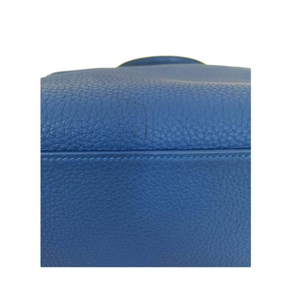Hermes Kelly Retourne 35 Mykonos Togo Leather Palladium Hardware