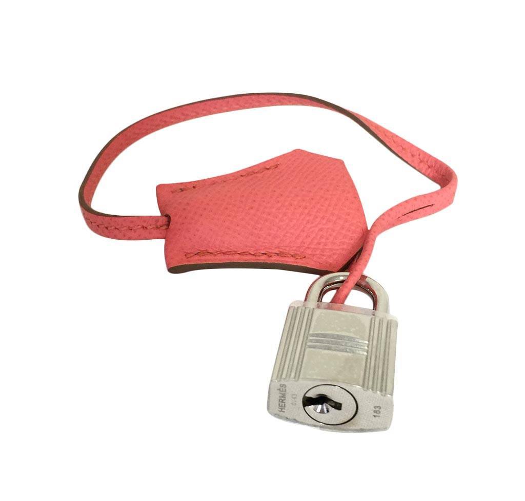 Hermes Birkin 30 Pink Flamingo Epsom Leather Palladium Hardware