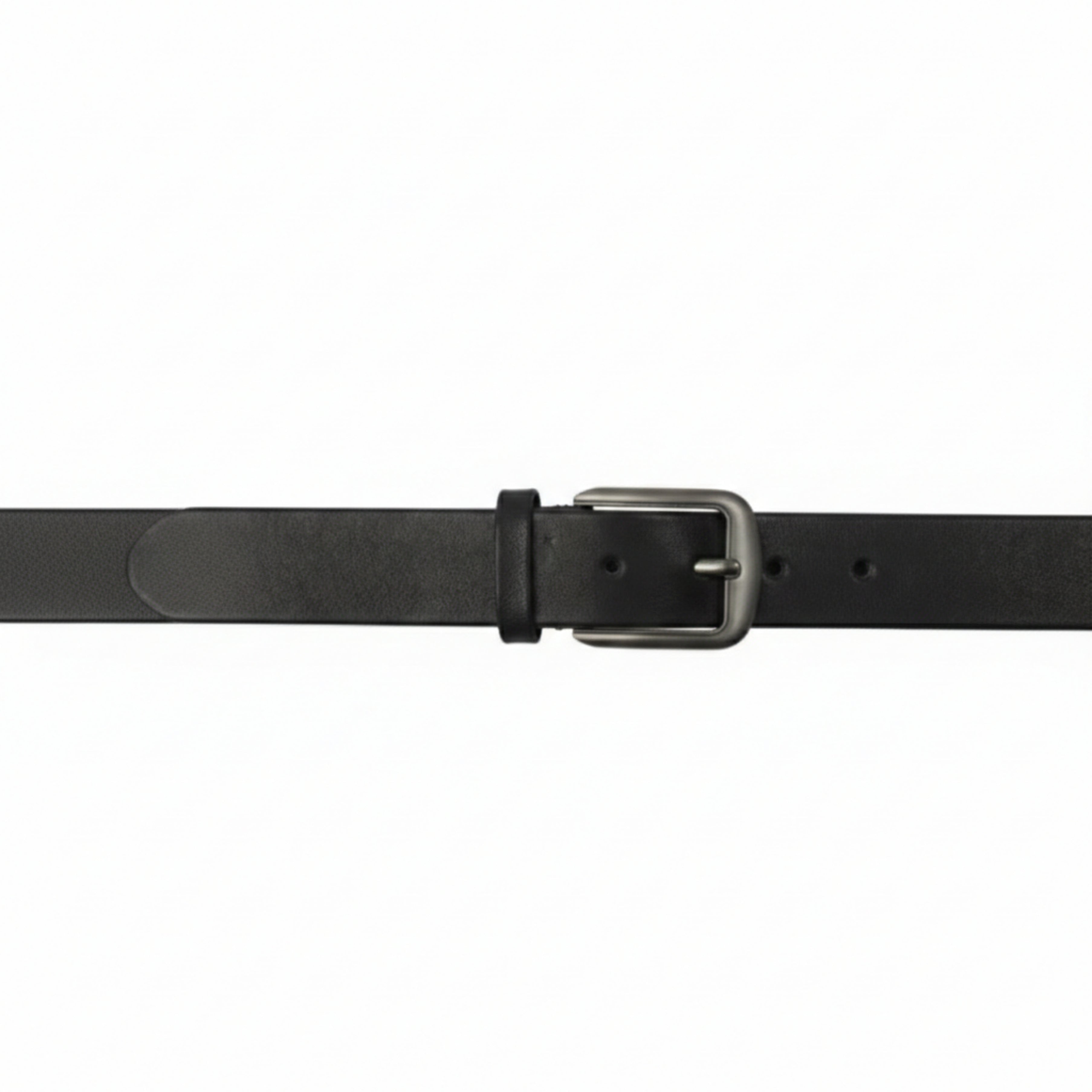 Mens Formal Leather Belt 3 Fold Natural Cow
