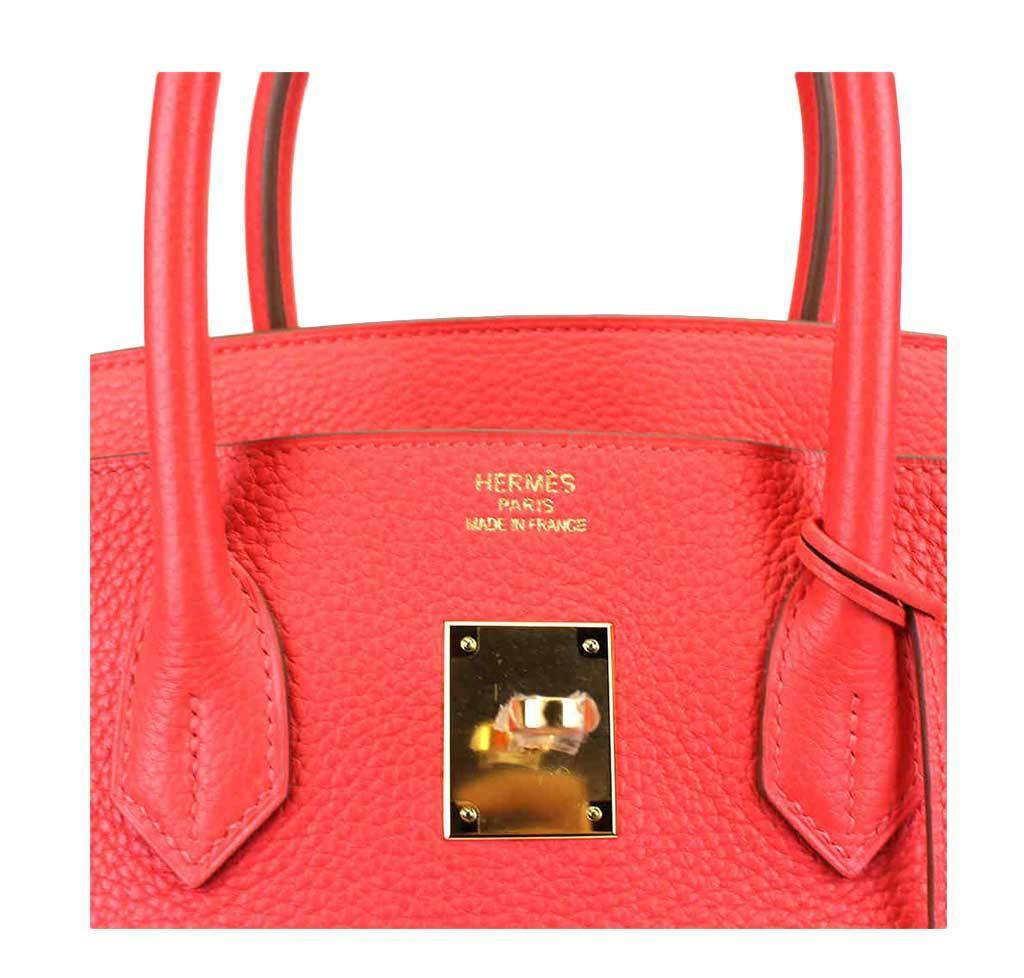 Hermes Birkin 35 Rose Jaipur Taurillon Clemence Leather Palladium Hardware