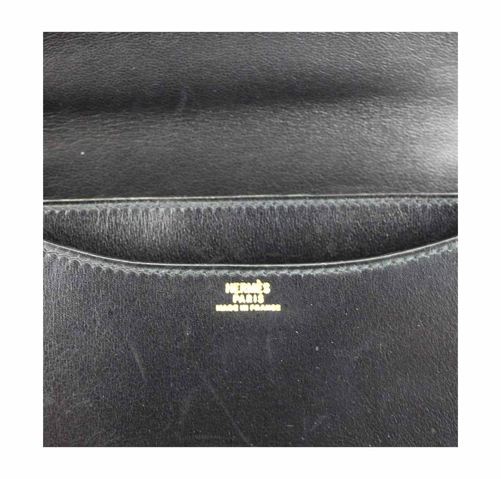 Hermes Constance 18 Black Box Leather Gold Hardware