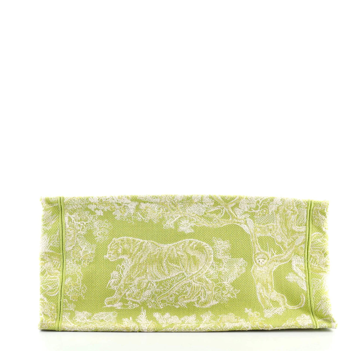 Christian Dior Book Tote Small Green Canvas