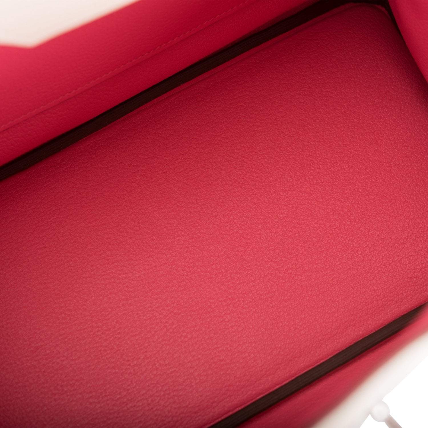 Hermes Birkin 30cm Bi-Color Craie and Rose Lipstick Clemence Palladium Hardware