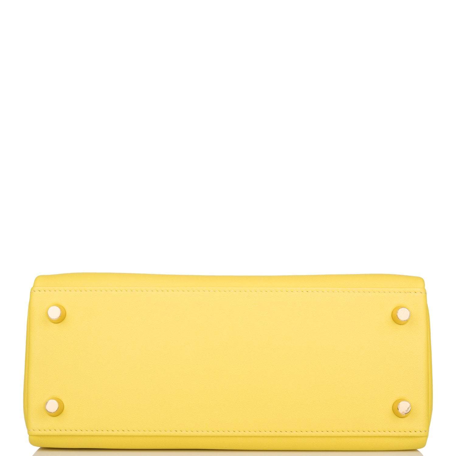 Hermes Lime Swift Retourne Kelly 25cm Gold Hardware