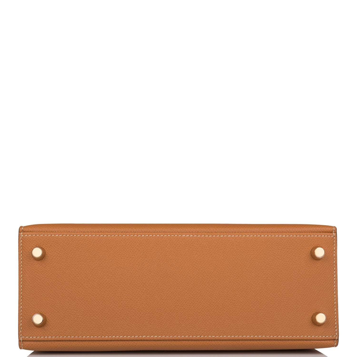 Hermes Kelly Sellier 25cm Gold and Trench Epsom Brushed Gold Hardware