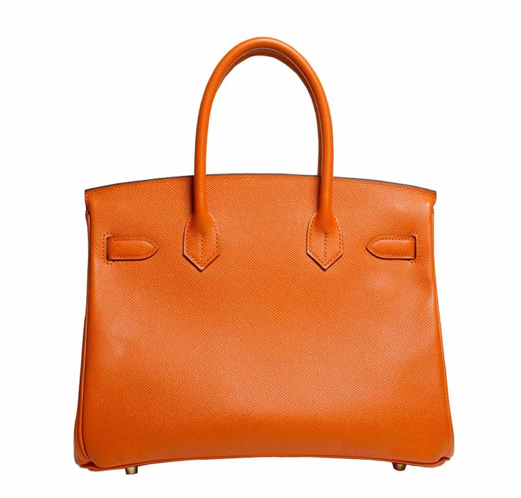 Hermes Birkin 30 Bag Orange GHW