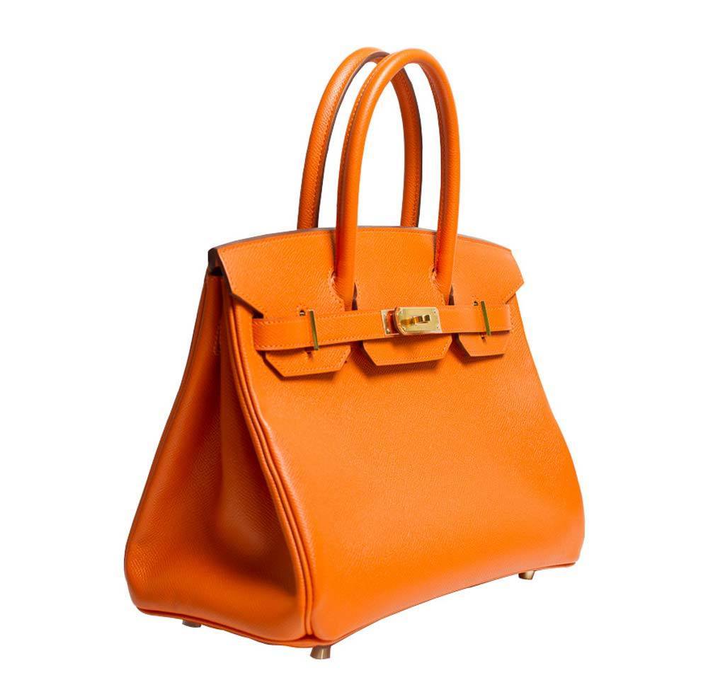 Hermes Birkin 30 Bag Orange GHW