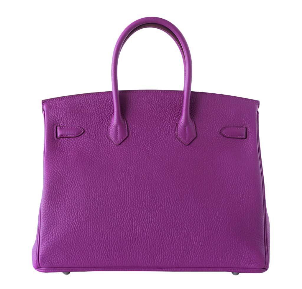Hermes Birkin 35 HSS Tosca Clemence Leather Palladium Hardware