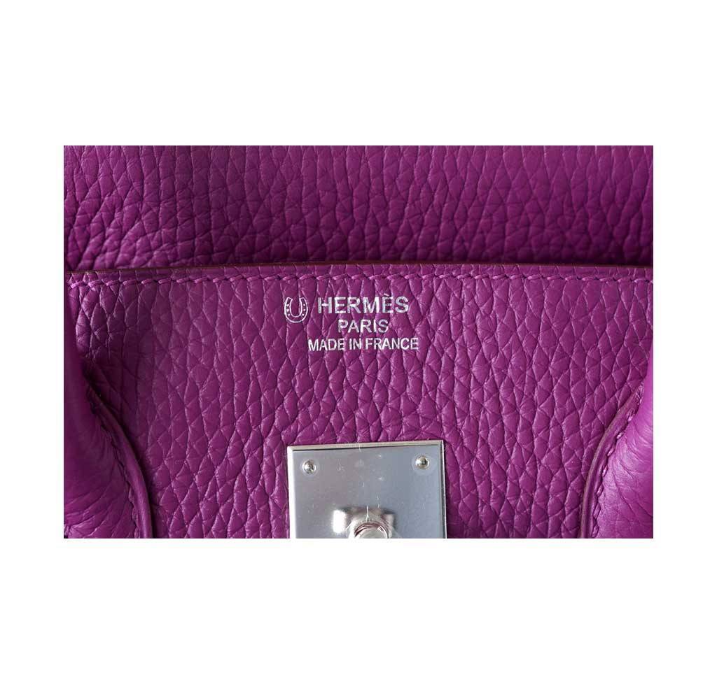 Hermes Birkin 35 HSS Tosca Clemence Leather Palladium Hardware