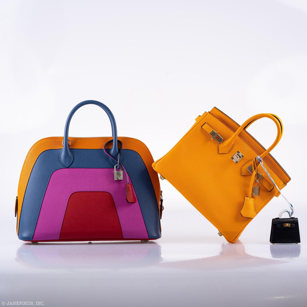 Hermes Bolide 1923 30 Rainbow Bag Sunset Epsom Palladium Hardware 2020 Y