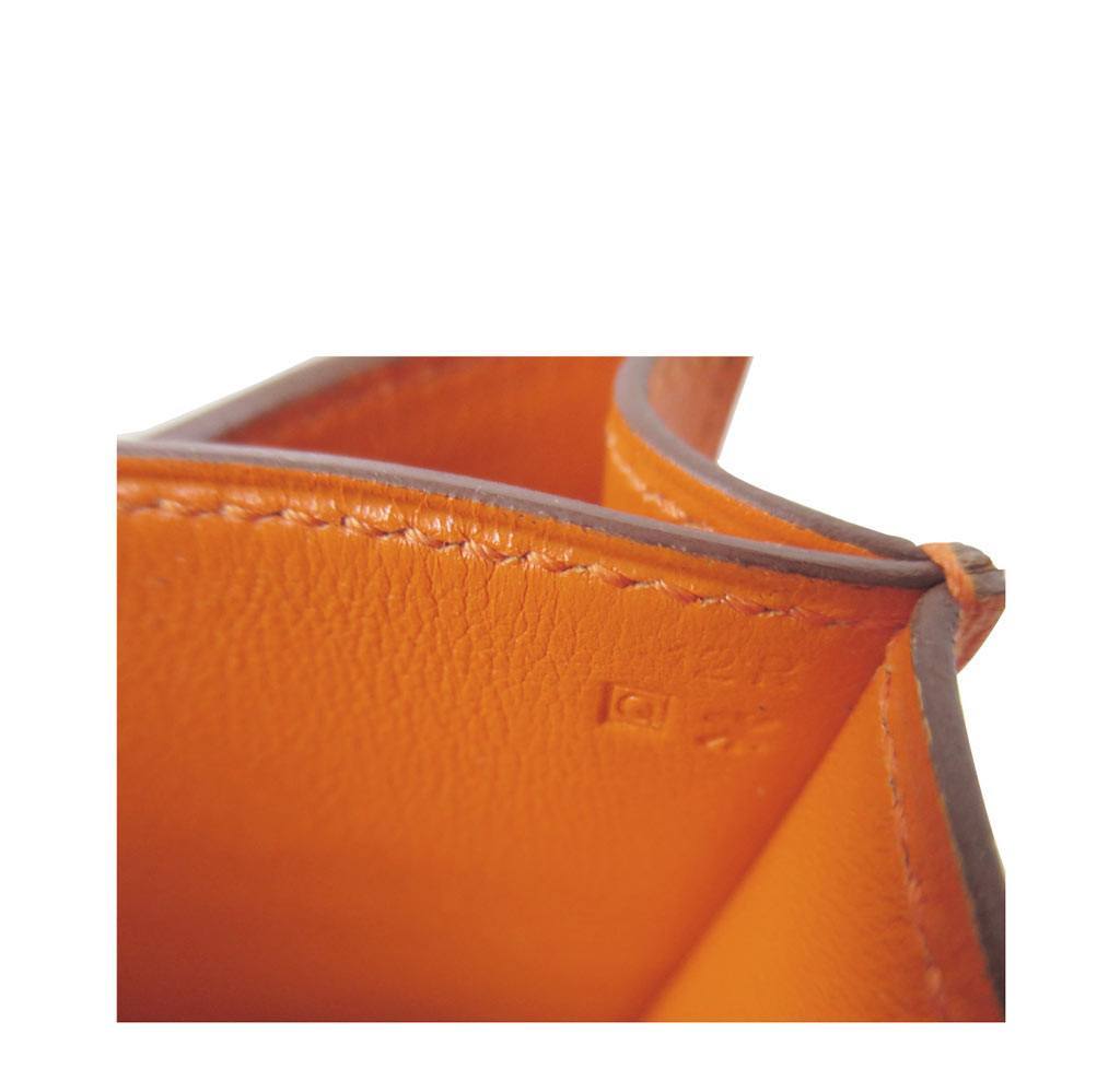 Hermes Constance Mini 18 Orange Swift Bag PHW