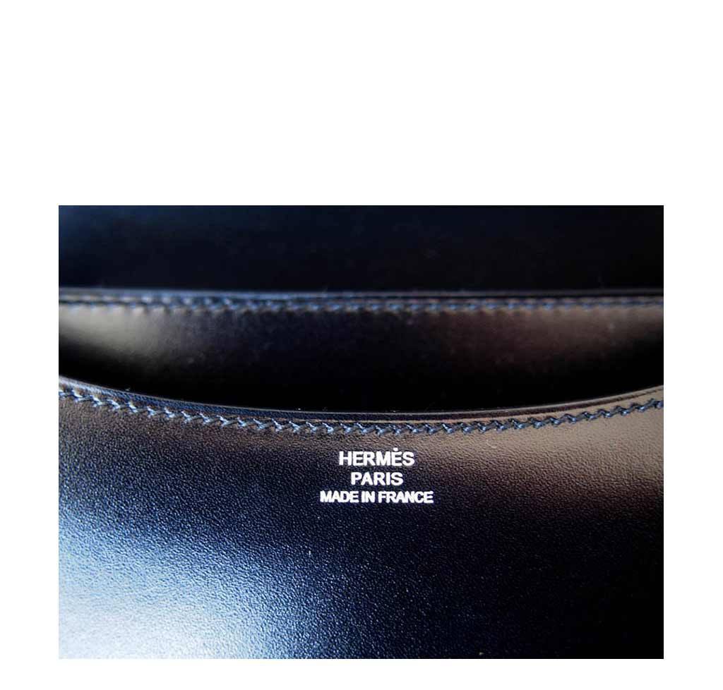 Hermes Constance Mini 18 Black Box Leather Lizard Palladium Hardware