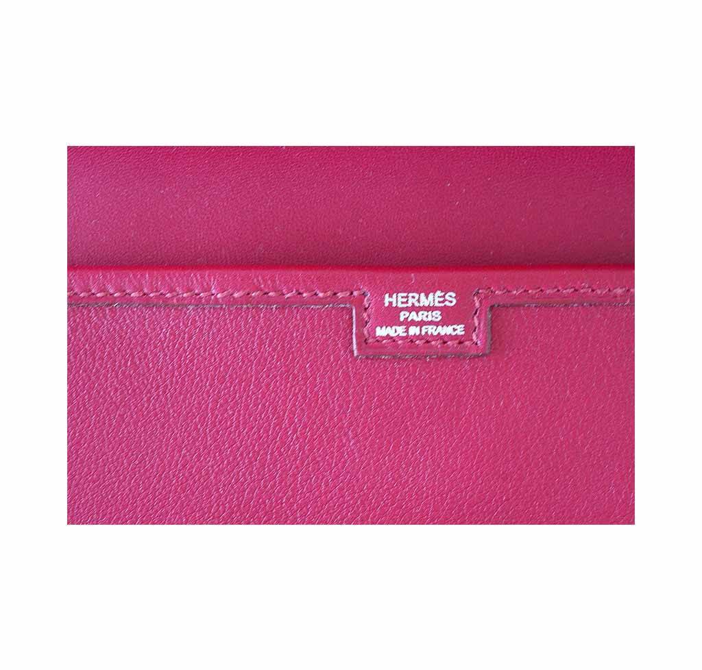 Hermes Jige 29 Rubis Swift Leather Clutch
