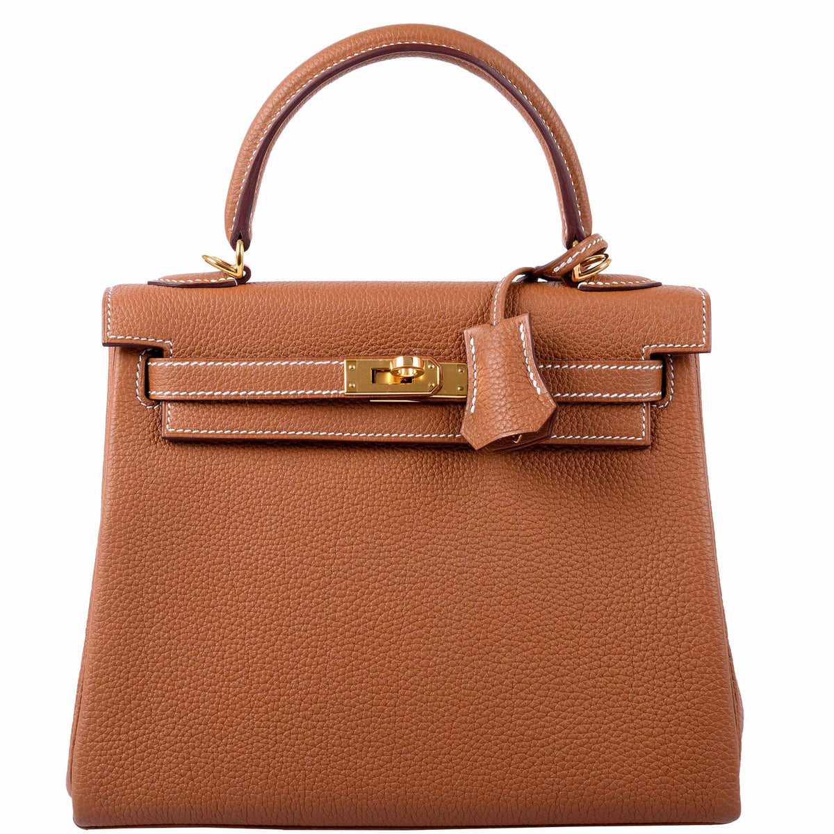 Hermes Kelly 25 Retourne Gold Togo Gold Hardware