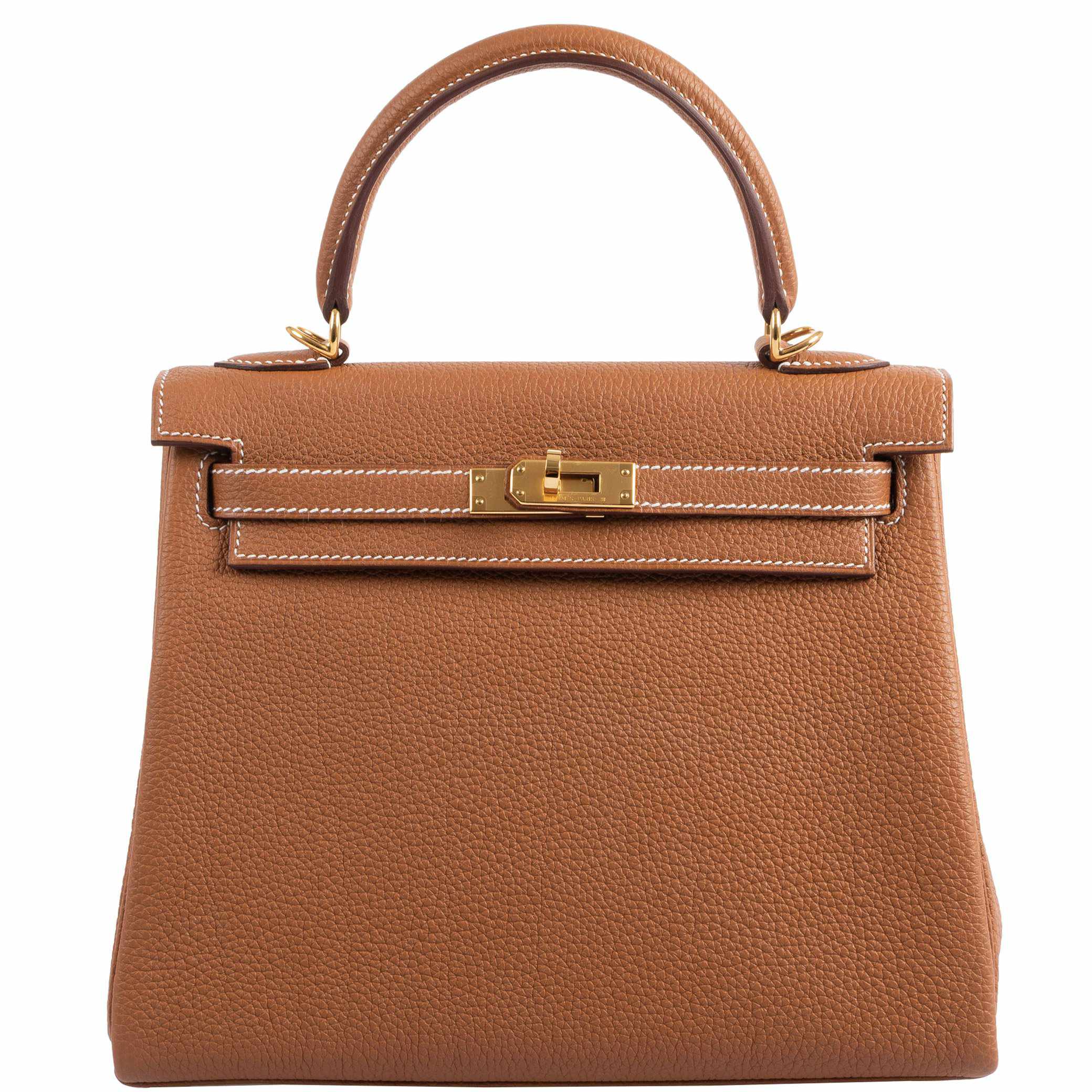 Hermes Kelly 25 Retourne Gold Togo Gold Hardware