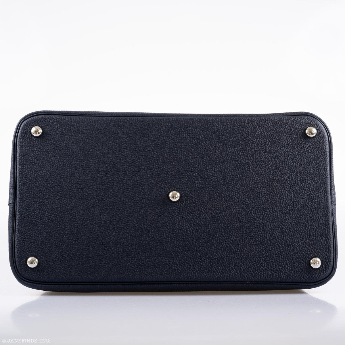 Hermes Bolide 40 Shark Indigo Blue Togo Bag Palladium Hardware