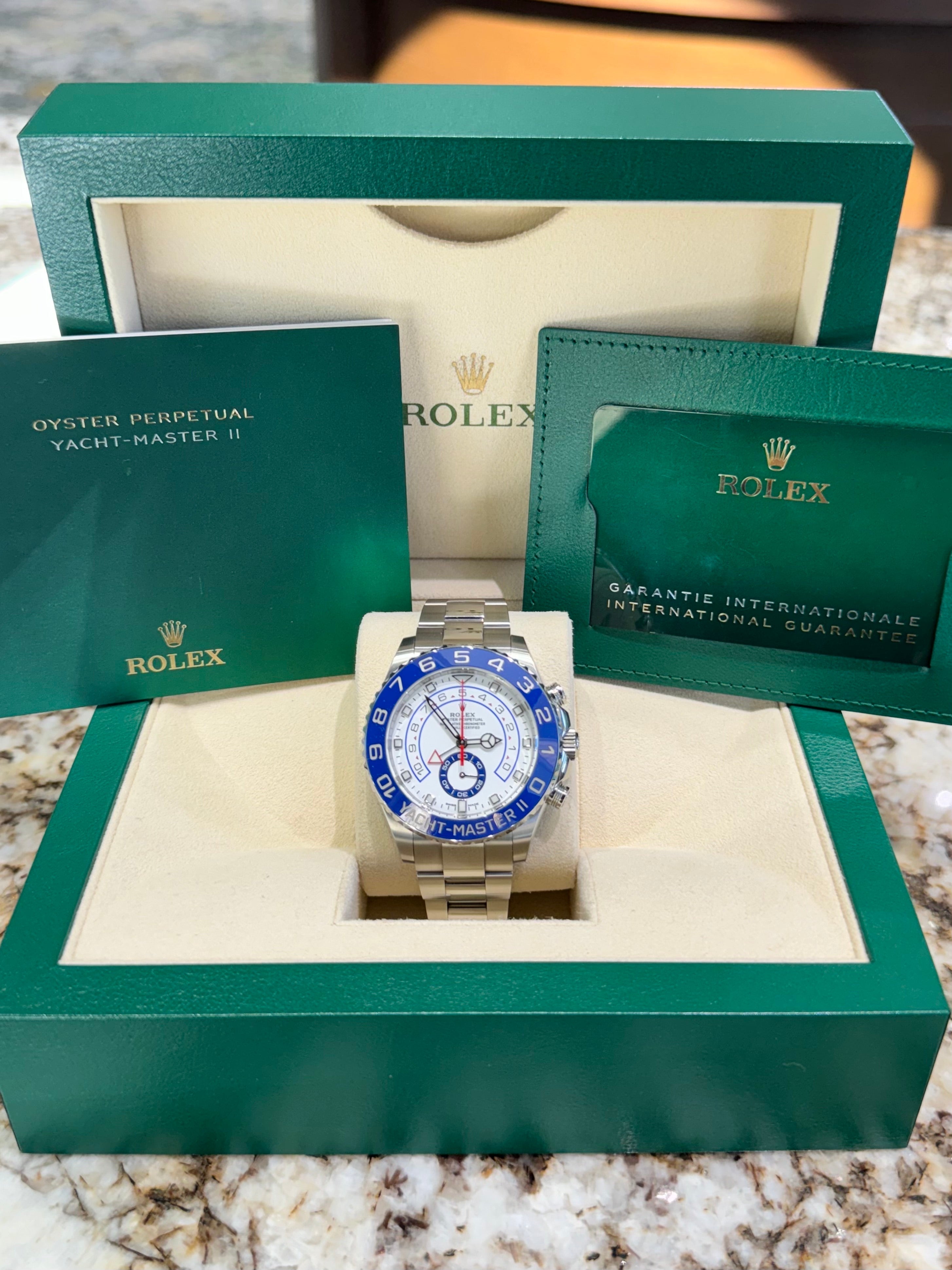 Rolex Yacht-Master II 44 116680 White Dial Watch