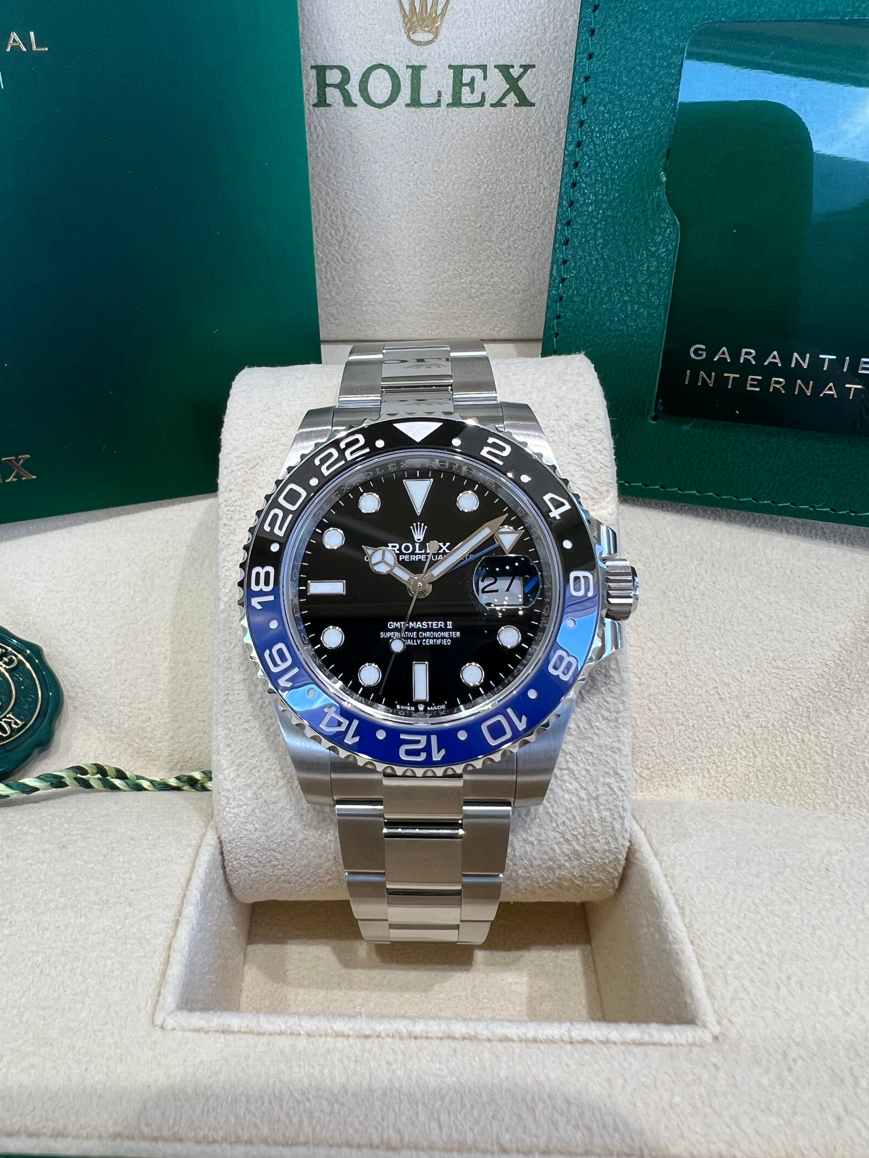 Rolex GMT-Master II 40 126710BLNR Black Dial Watch