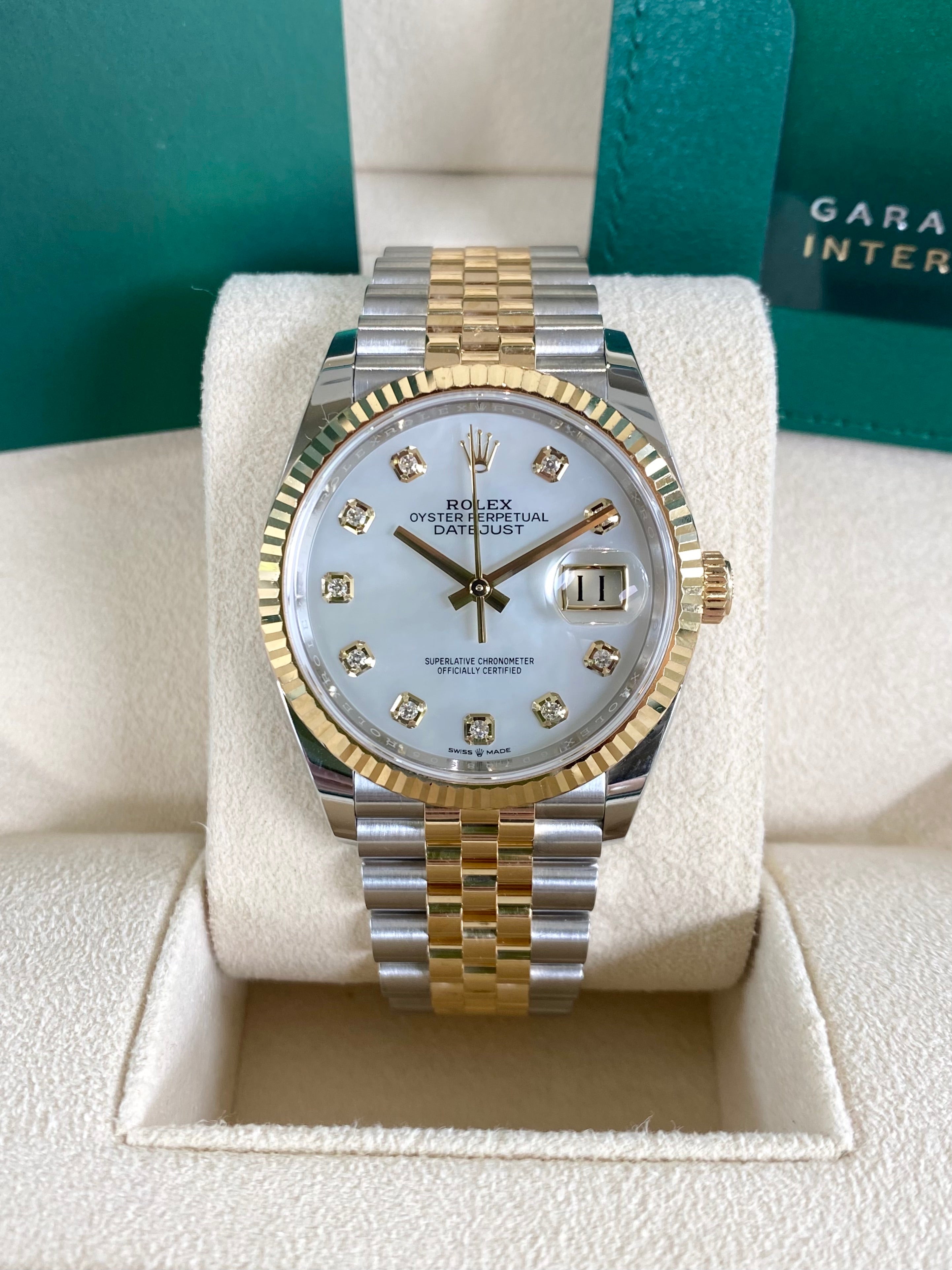 Rolex Datejust 36 126233 Mother of Pearl Dial Watch