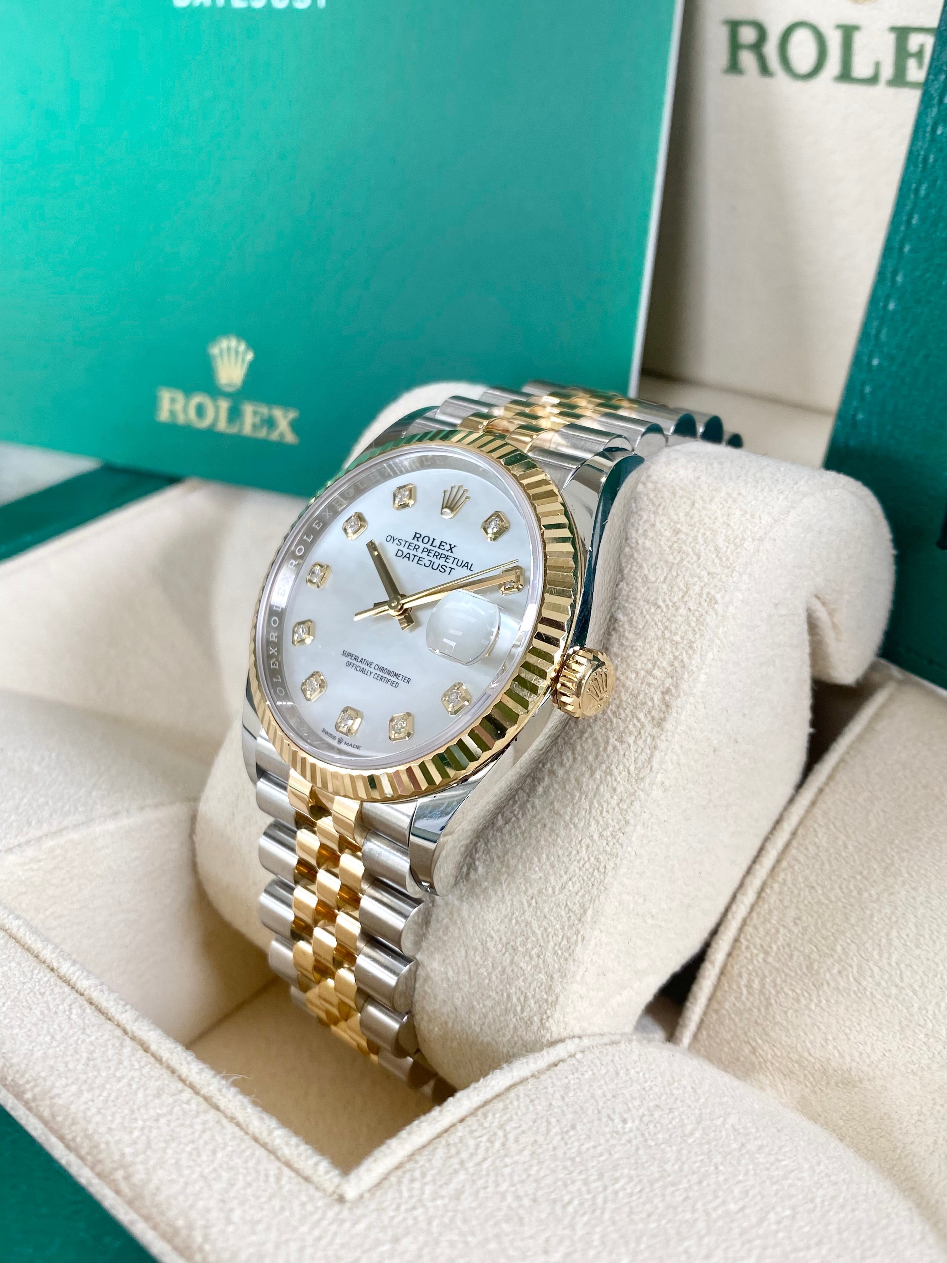 Rolex Datejust 36 126233 Mother of Pearl Dial Watch