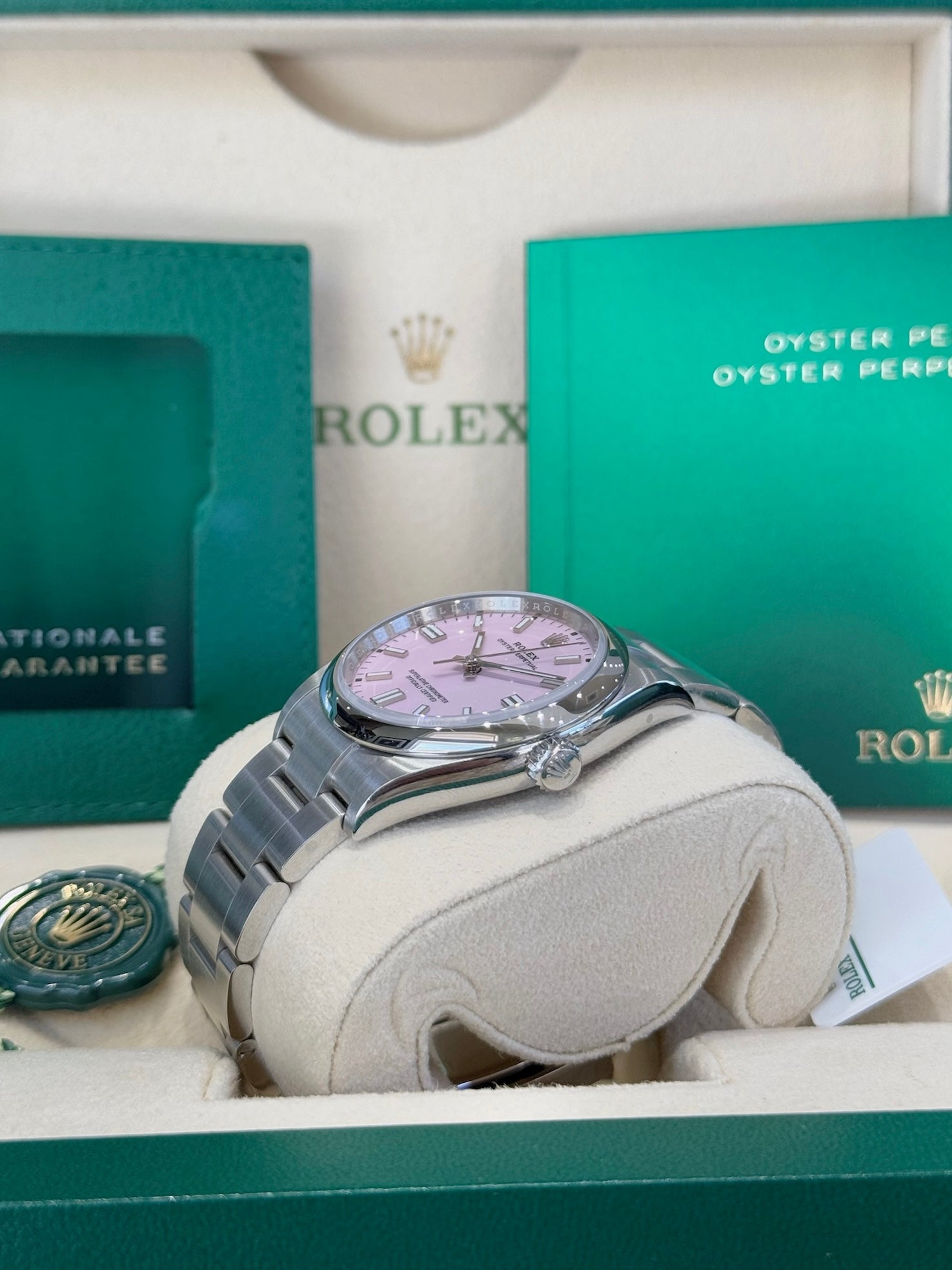 Rolex Oyster Perpetual 36 126000 Candy Pink Dial Watch