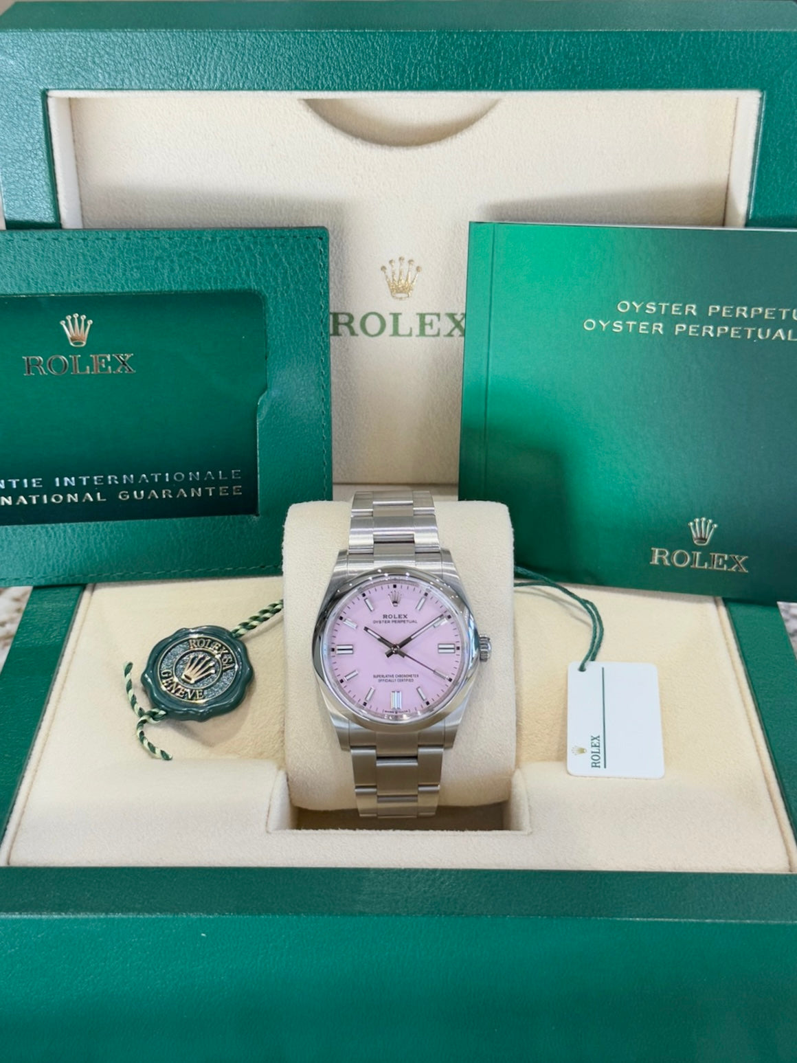 Rolex Oyster Perpetual 36 126000 Candy Pink Dial Watch