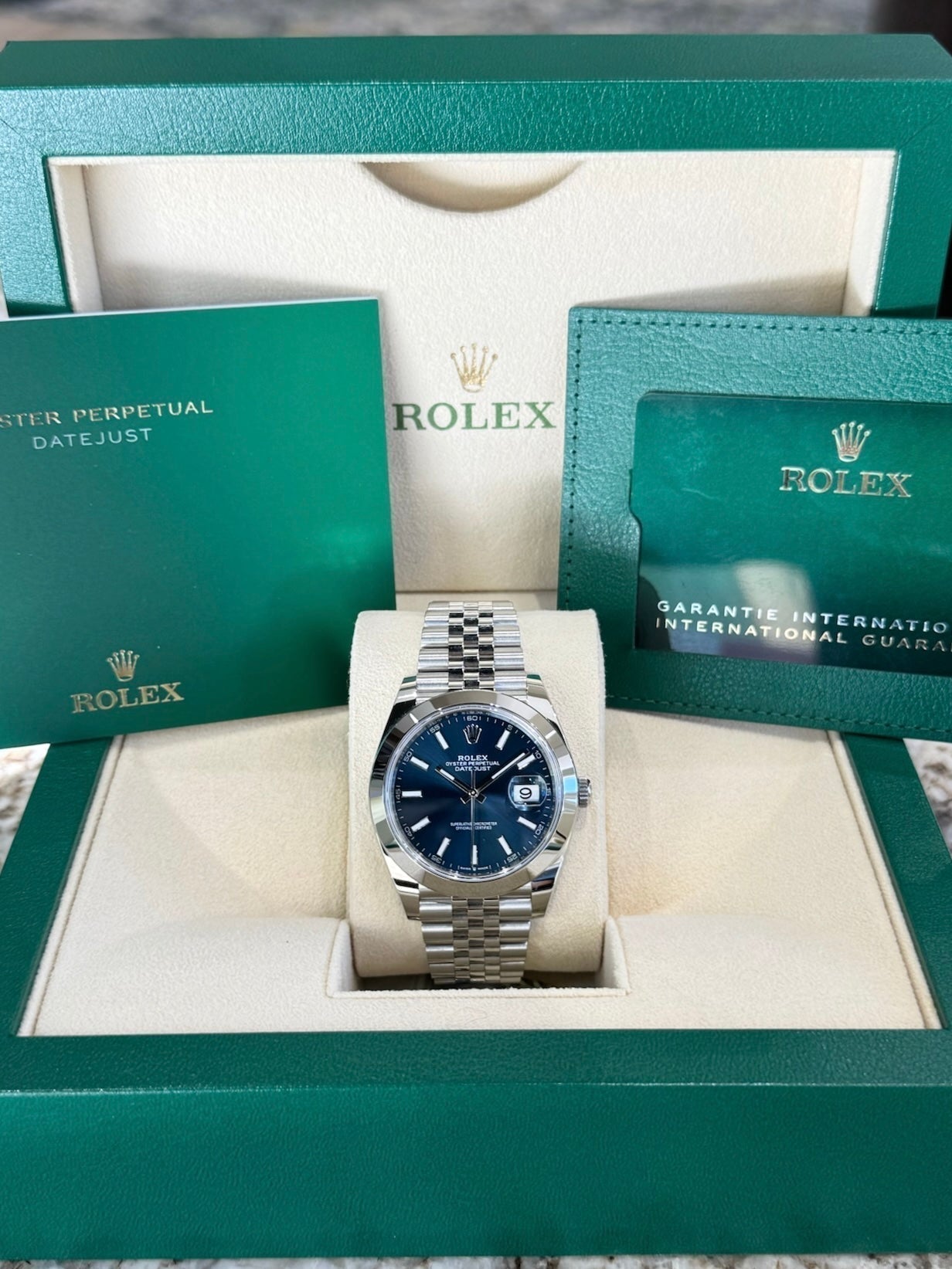 Rolex Datejust 41 126300 Blue Dial Watch