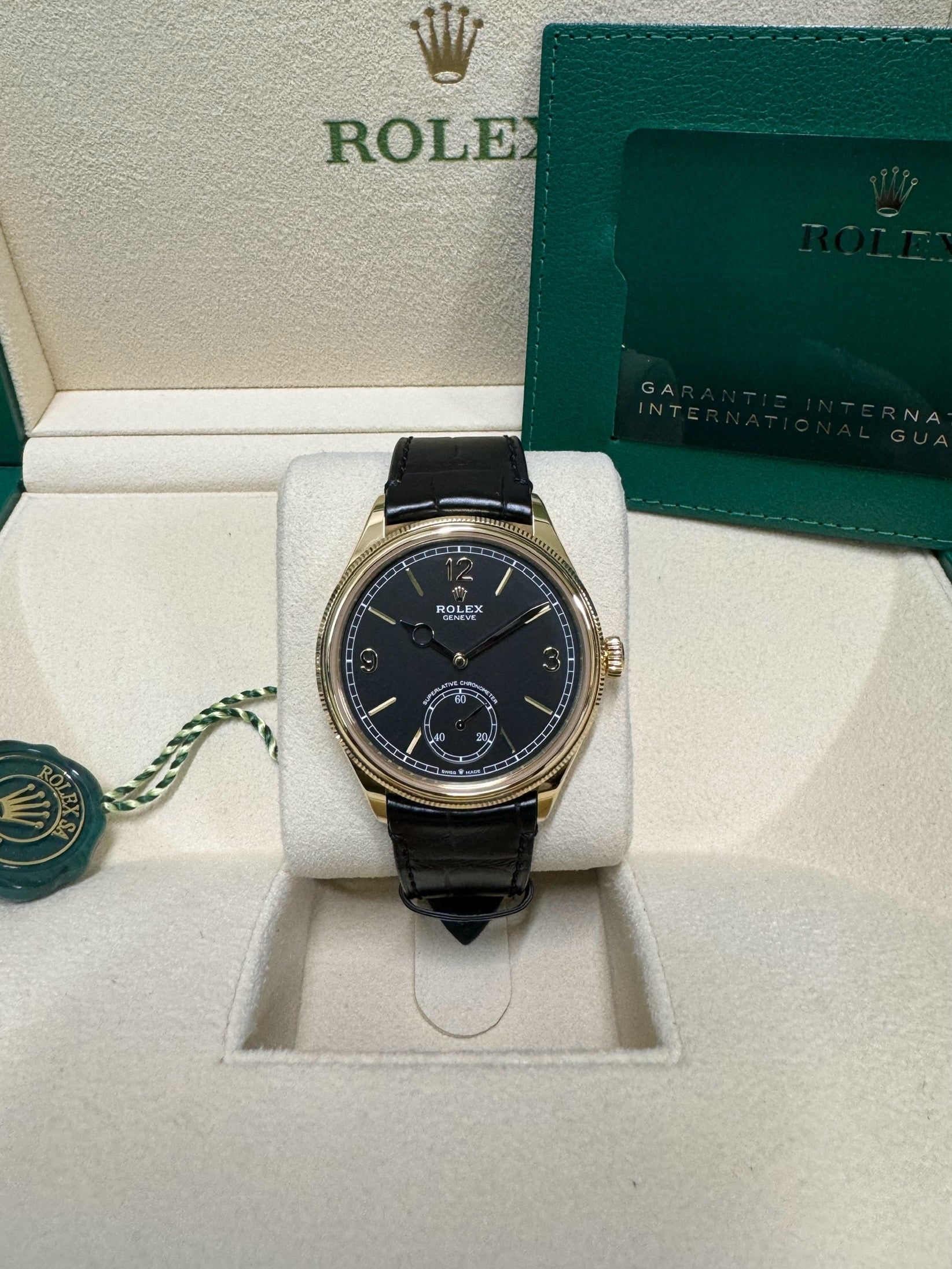 Rolex 1908 39 52508 Black Dial Watch