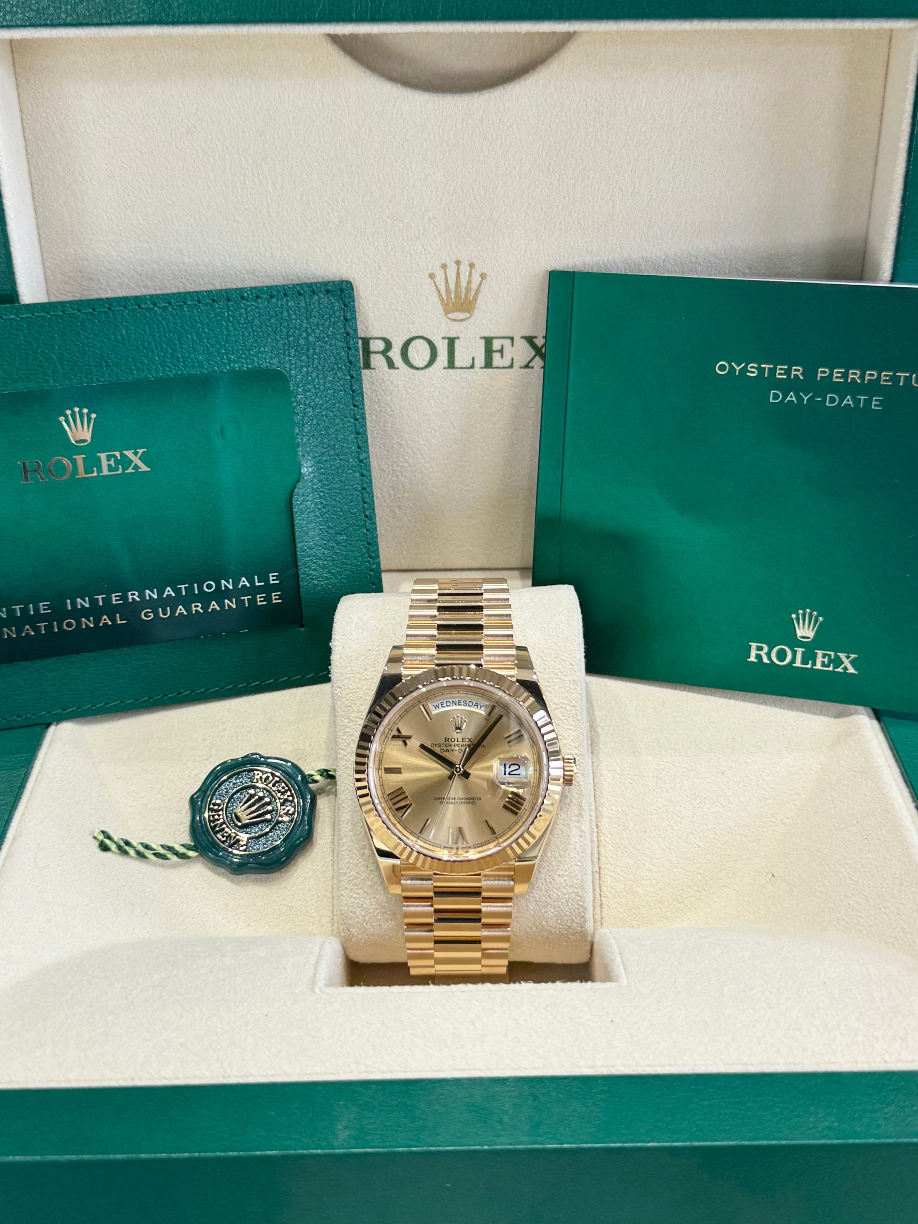 Rolex Day-Date 40 228238 Champagne Dial Watch