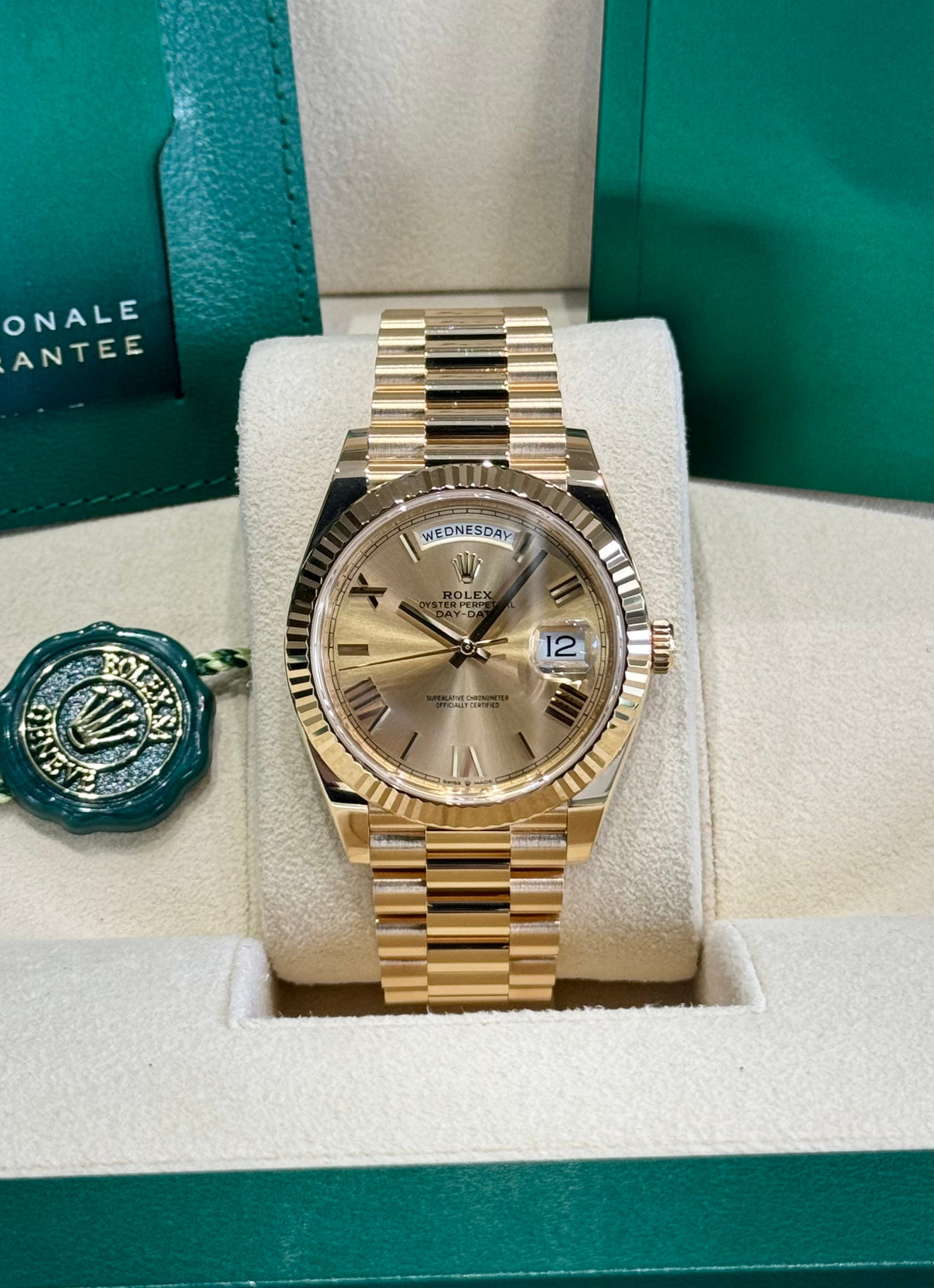 Rolex Day-Date 40 228238 Champagne Dial Watch