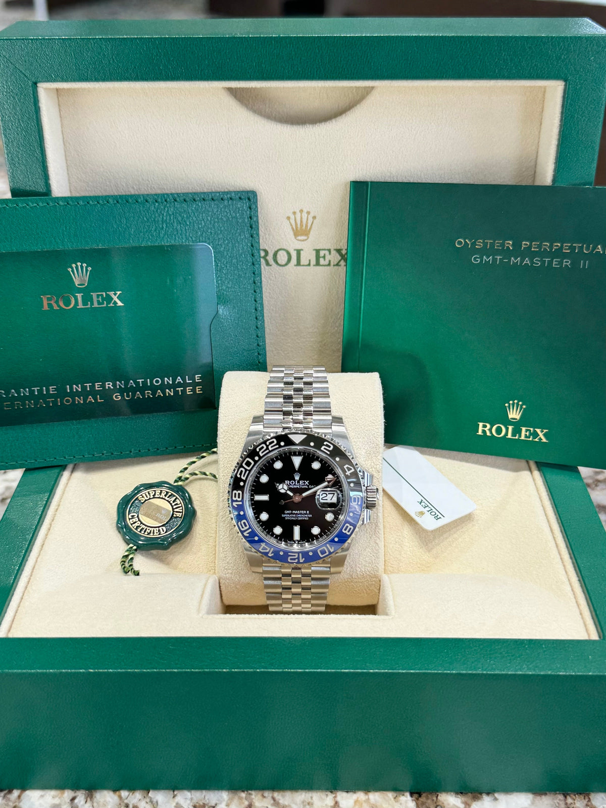 Rolex GMT-Master II 40 126710BLNR Black Dial Watch