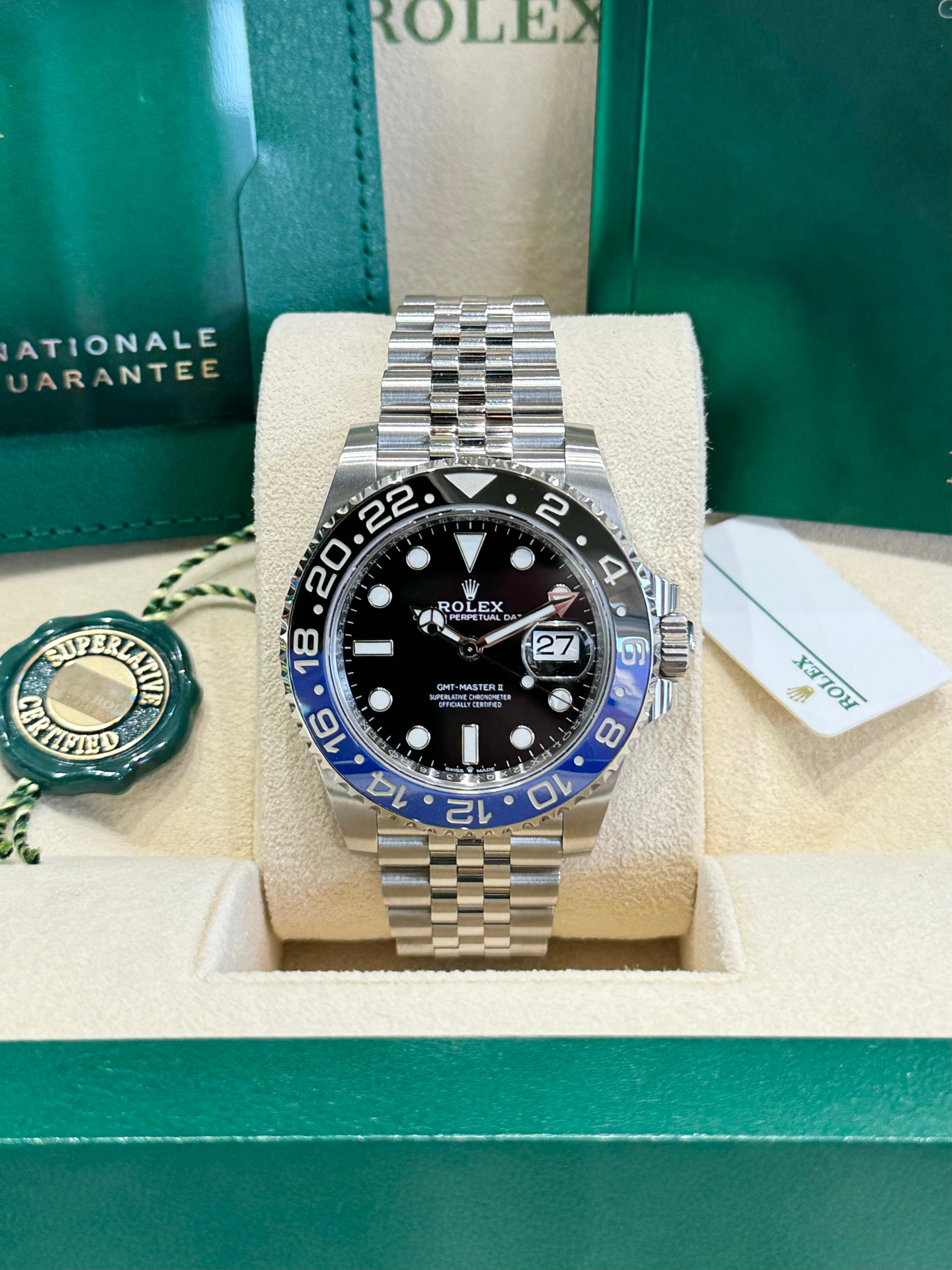 Rolex GMT-Master II 40 126710BLNR Black Dial Watch