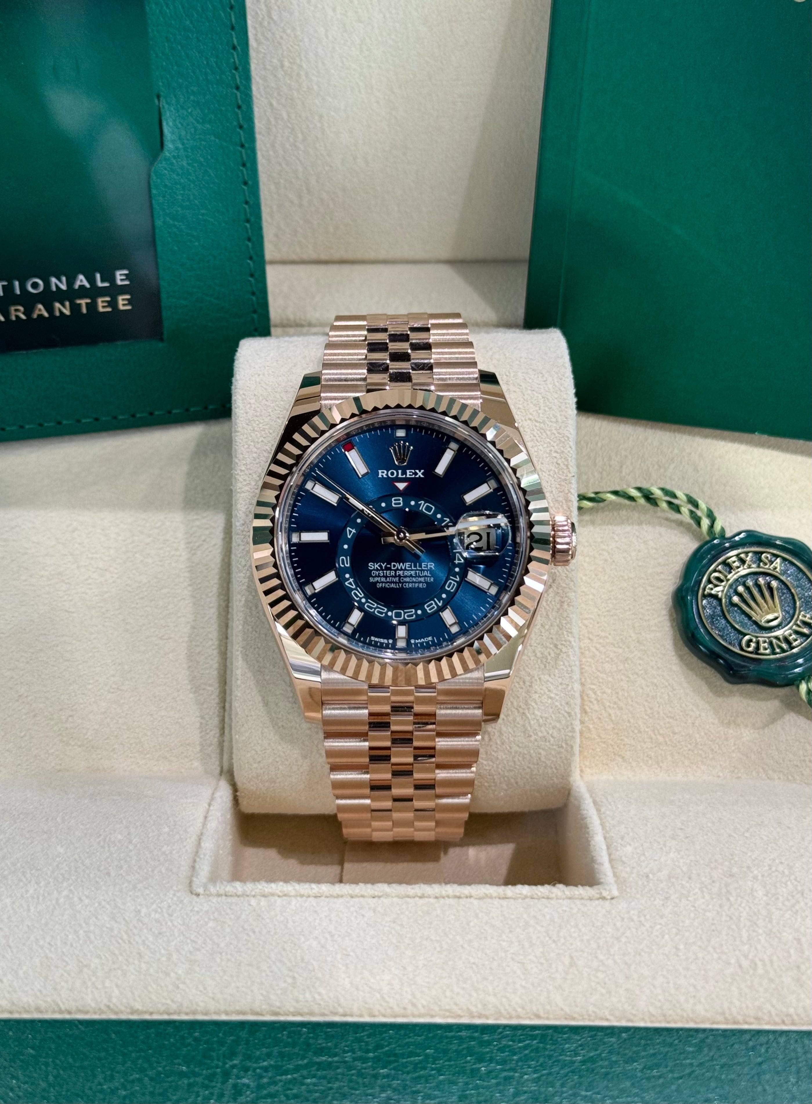 Rolex Sky-Dweller 42 336935 Blue-Green Dial Watch