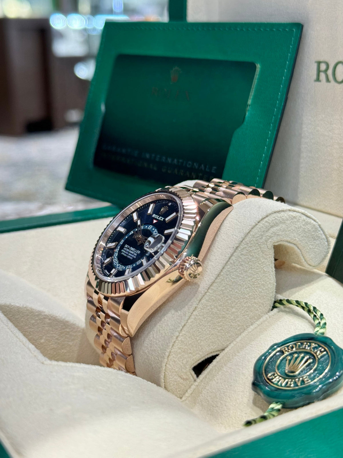 Rolex Sky-Dweller 42 336935 Blue-Green Dial Watch