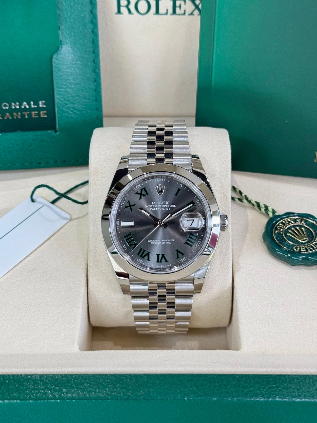 Rolex Datejust 41 126300 Dark Rhodium Dial Watch