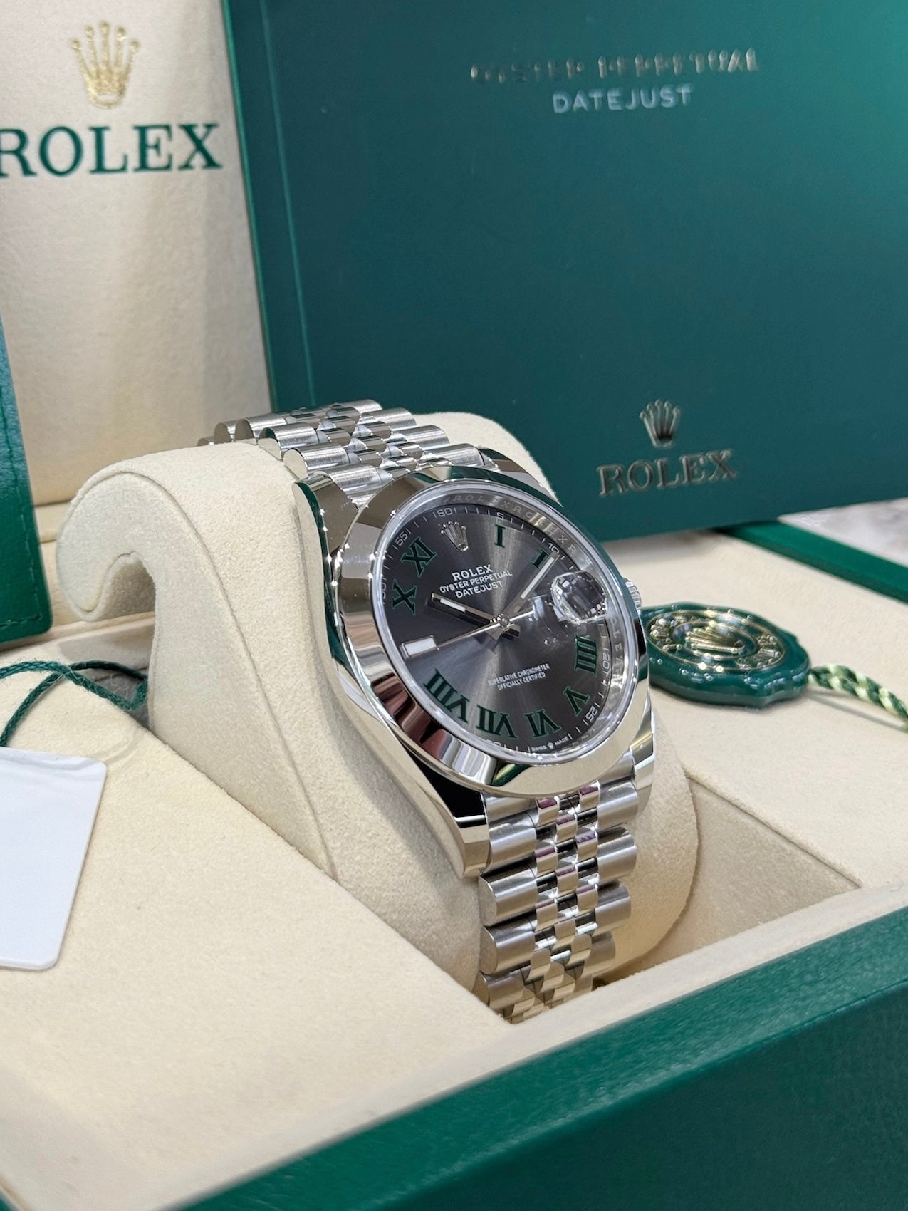 Rolex Datejust 41 126300 Dark Rhodium Dial Watch