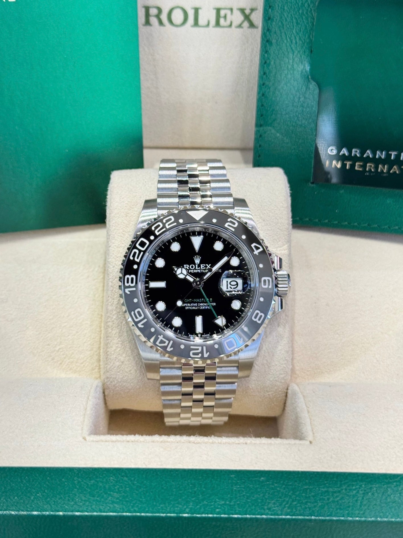 Rolex GMT-Master II 40 126710GRNR Black Dial Watch
