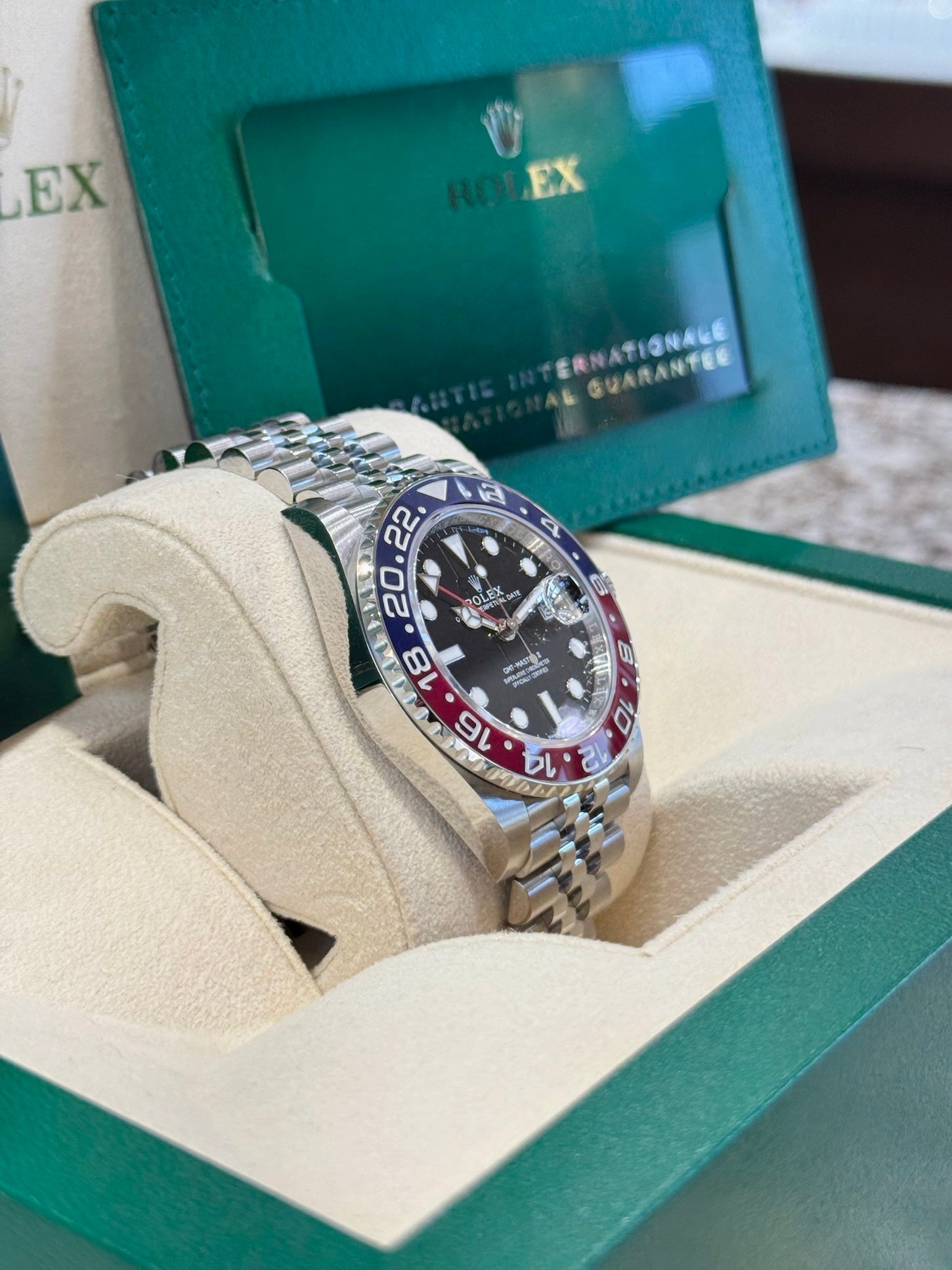 Rolex GMT-Master II 40 126710BLRO Black Dial Watch