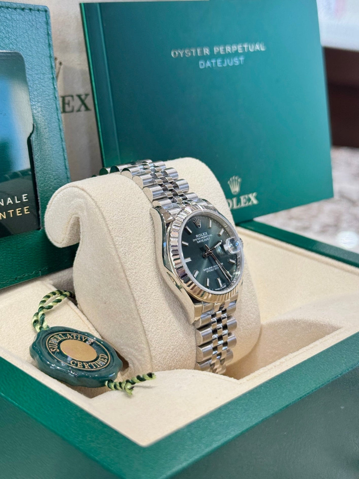 Rolex Datejust 31 278274 Mint Green Dial Watch