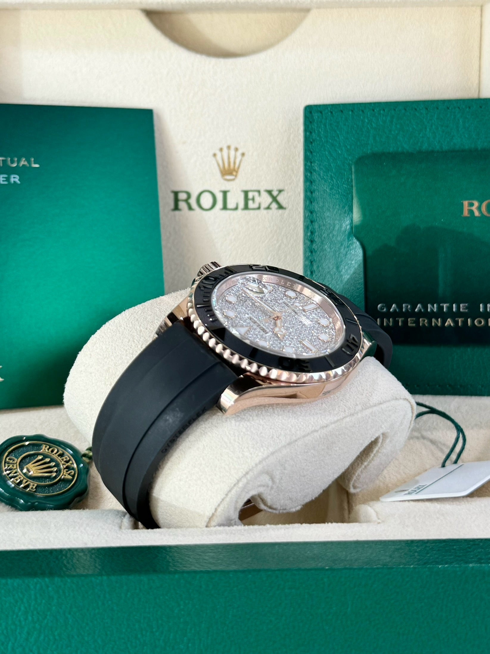 Rolex Yacht-Master 40 126655 Diamond Pave Dial Watch