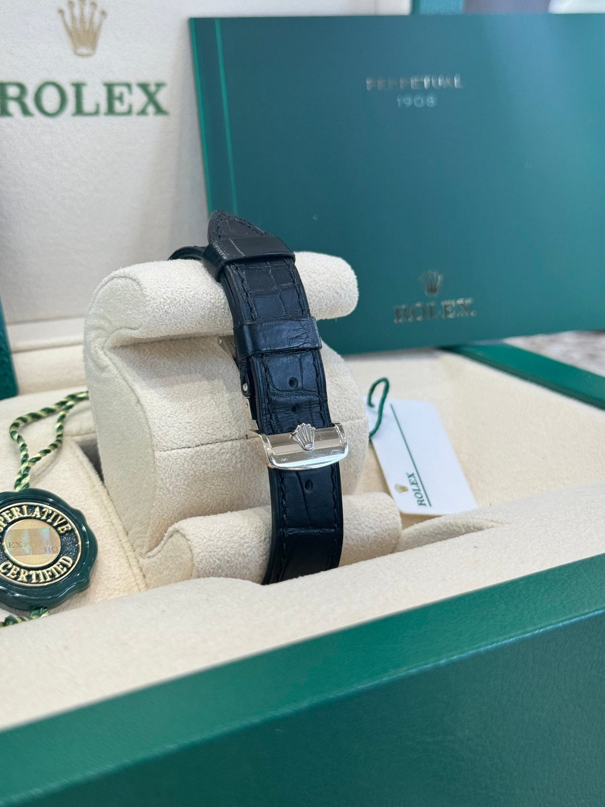 Rolex 1908 39 52509 Black Dial Watch