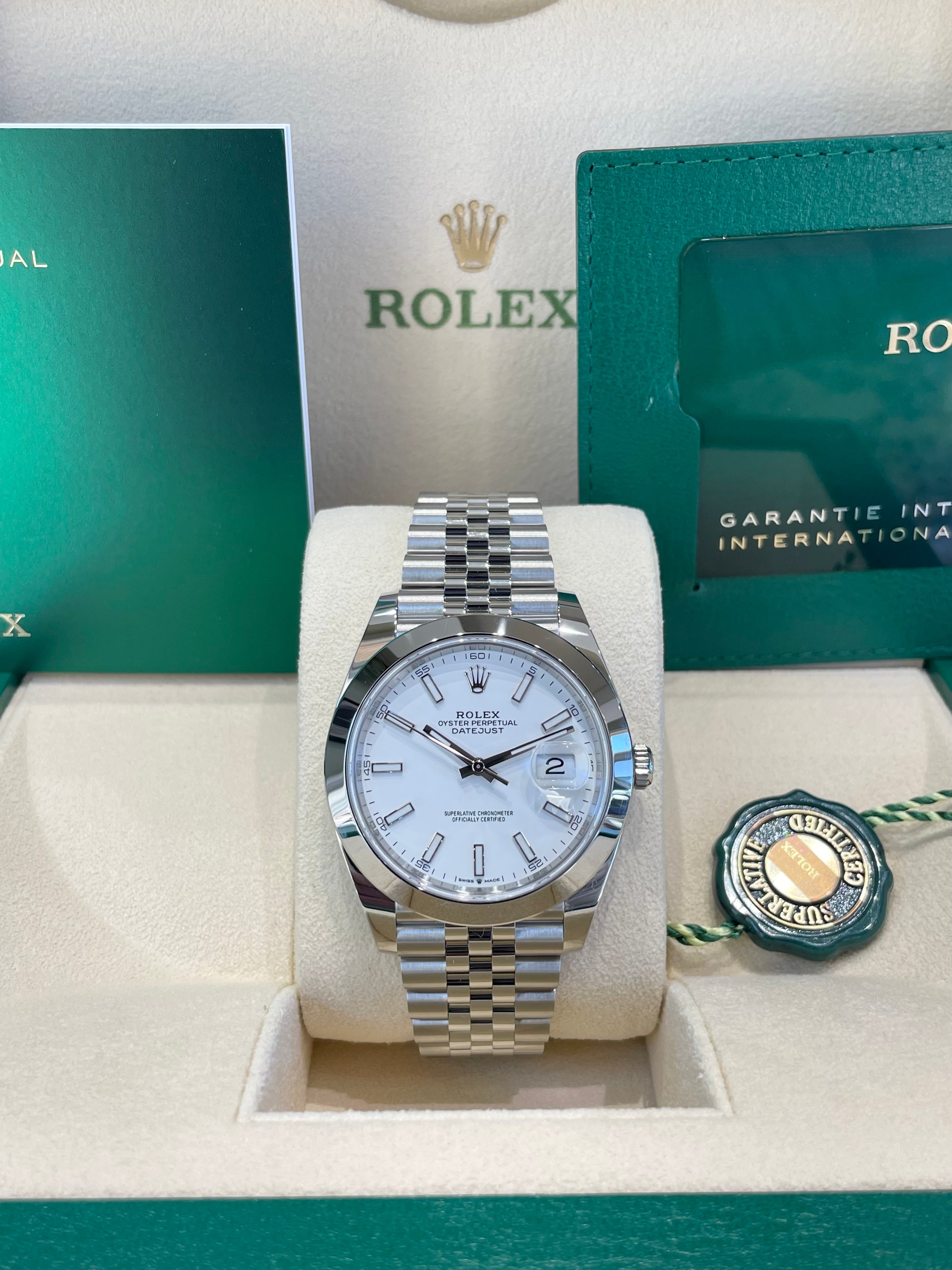 Rolex Datejust 41 126300 White Dial Watch